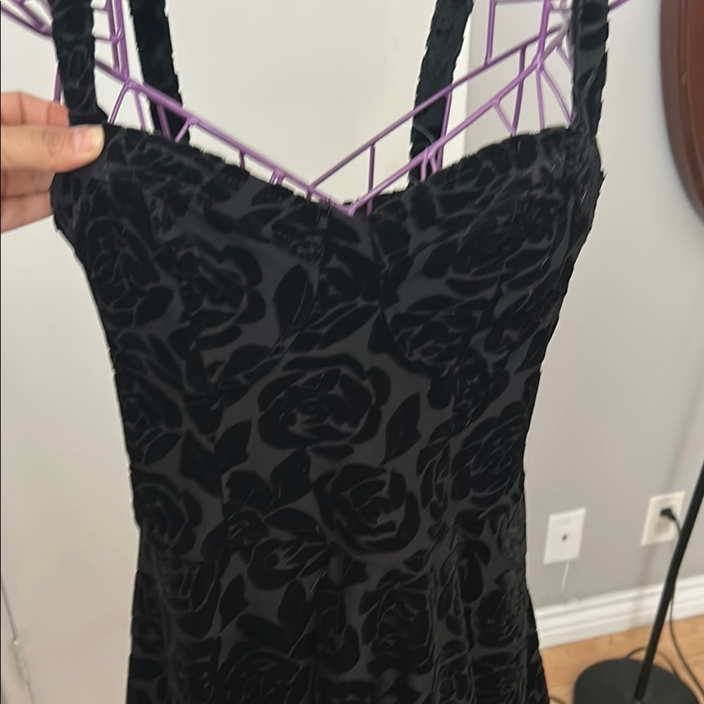 Abercrombie & Fitch Black Velvet Dress